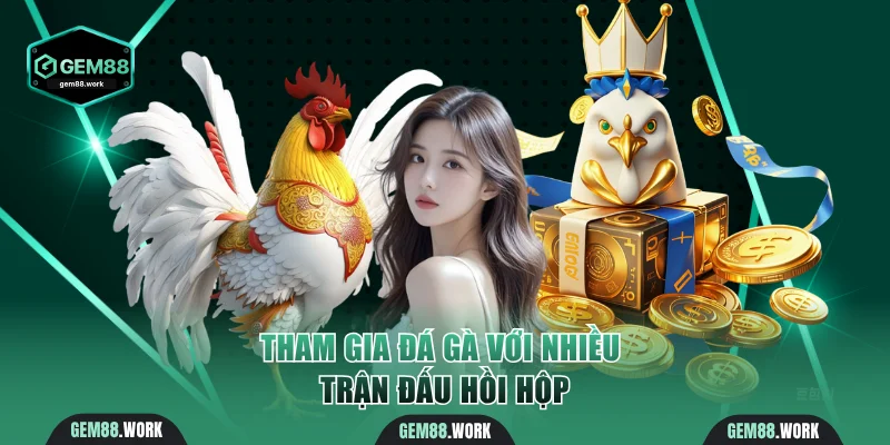 Tham gia đá gà Gem88 với nhiều trận đấu hồi hộp