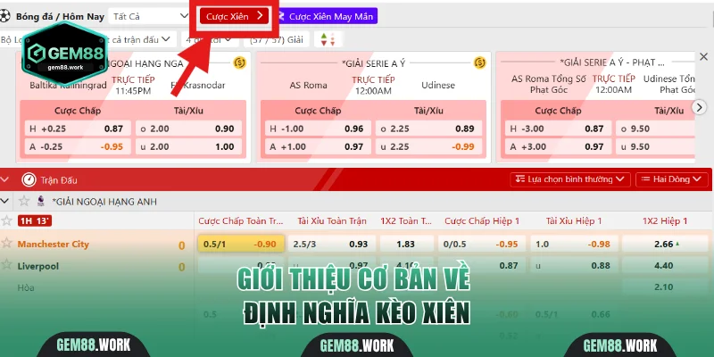 Giới thiệu cơ bản về định nghĩa kèo xiên