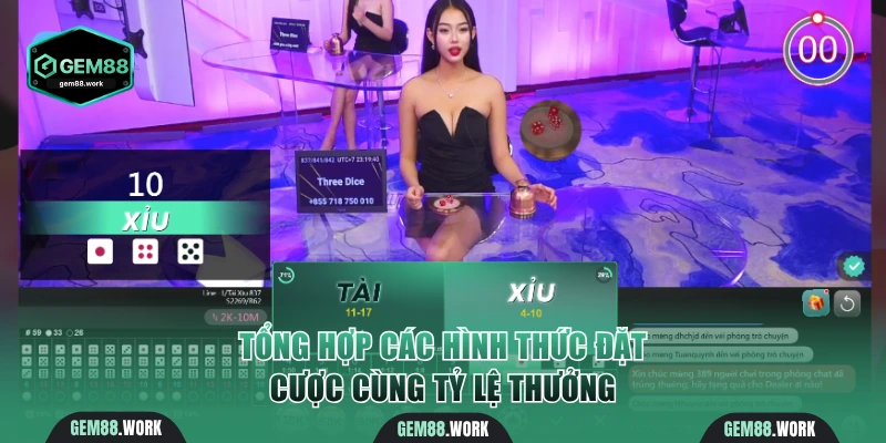 Tổng hợp các hình thức đặt cược cùng tỷ lệ thưởng